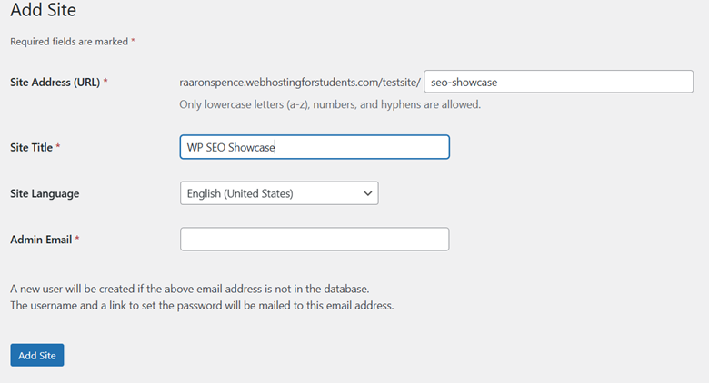 screenshot showing SEO implementation.